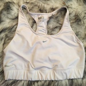 White Nike Sports Bra